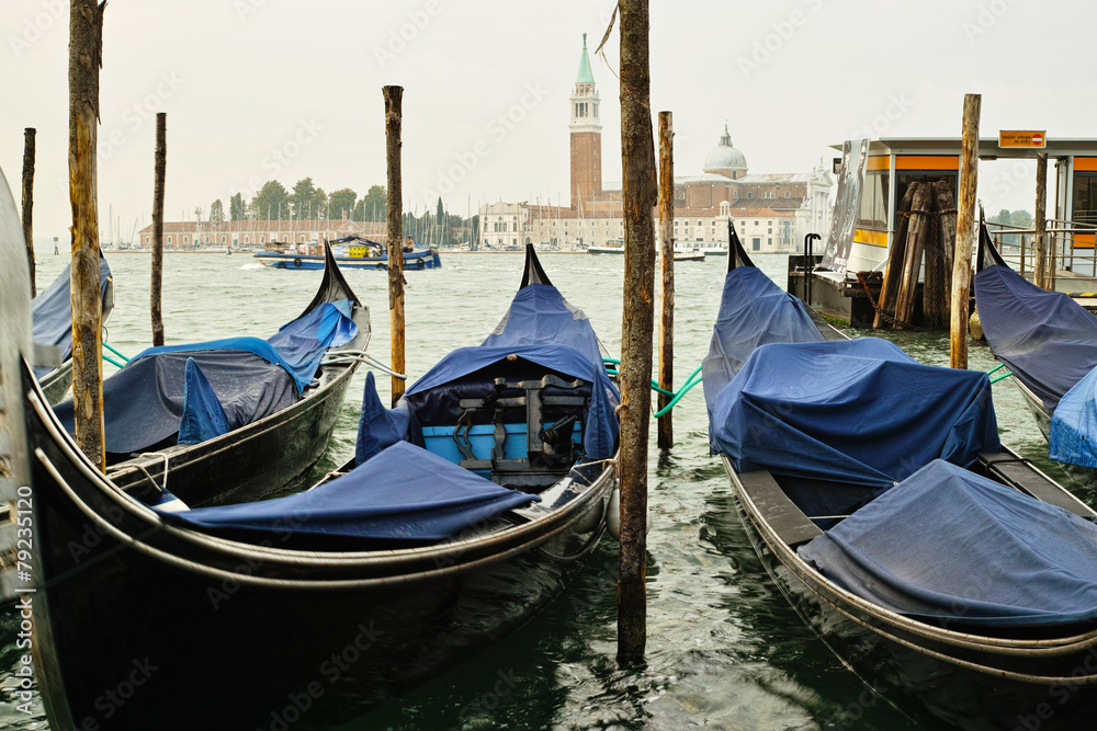 Famous gondola at Venezia Italia