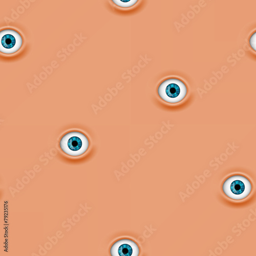 seamless pattern with human eyes