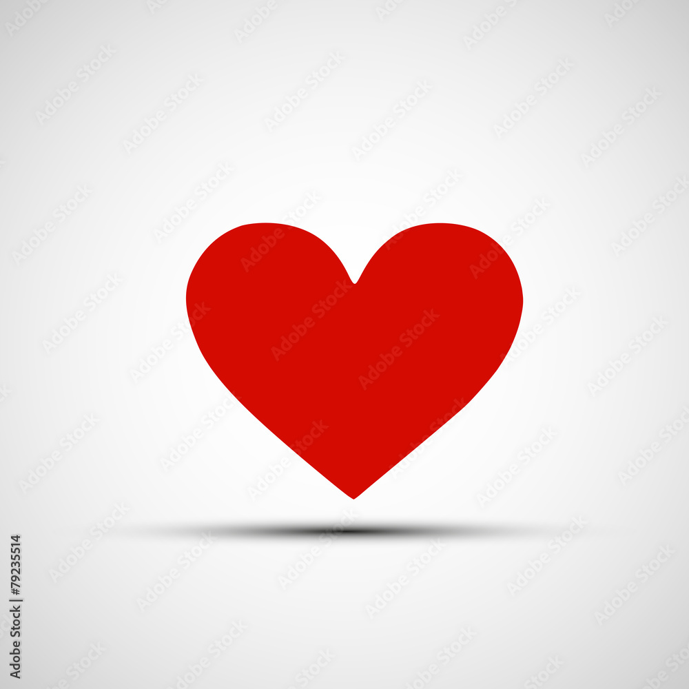 Vector icons of red hearts Vector icons of red hearts