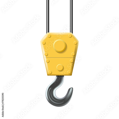 Vector icon of industrial hook