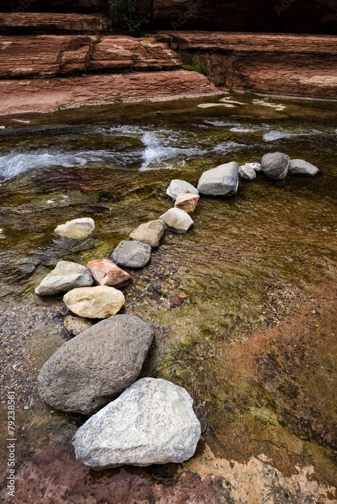 Kunst mit Naturgegenständen in Sedona, USA Kunst mit Naturgegenständen in Sedona, USA