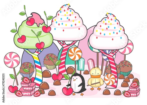 Desenho mundo dos Doces