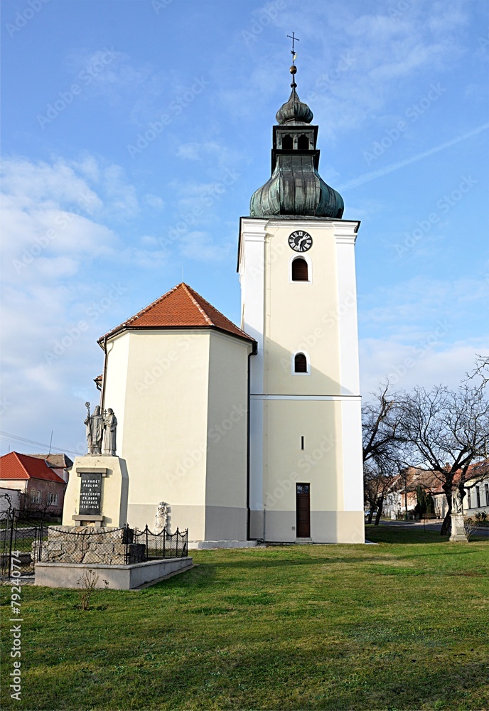 church, village Havraniky, Czech Republic, Europe