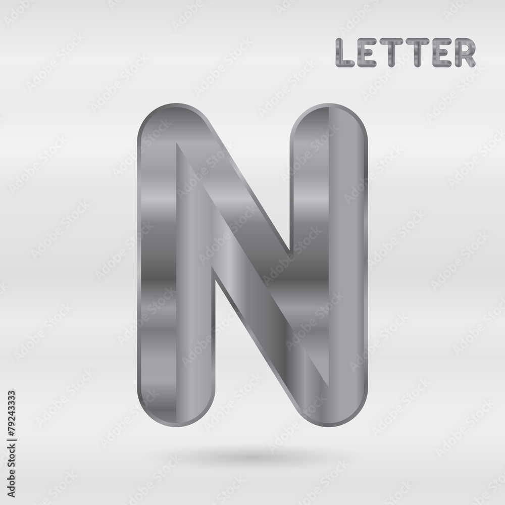 Metallic alphabet. Set of stainless 3d letters. Metallic alphabet. Set of stainless 3d letters.