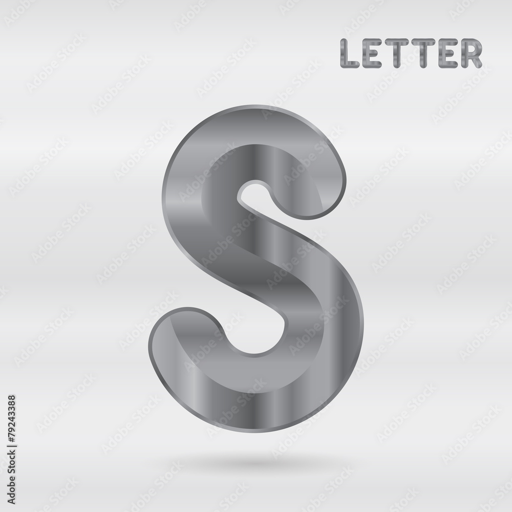 Metallic alphabet. Set of stainless 3d letters. Metallic alphabet. Set of stainless 3d letters.