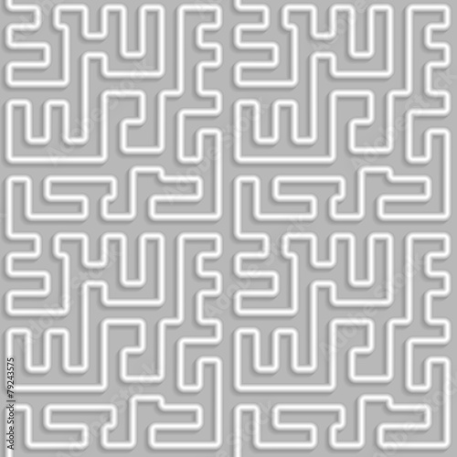 Metallic bent pipes. Seamless pattern.