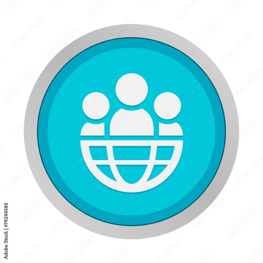 Flat App Button Flat App Button