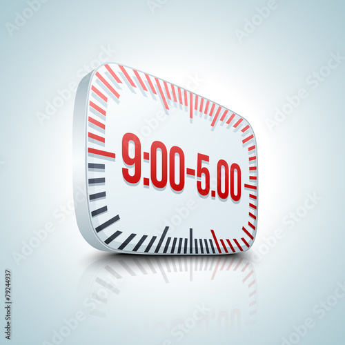 From 9:00 to 5:00