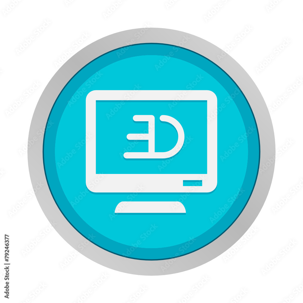 Flat App Button Flat App Button