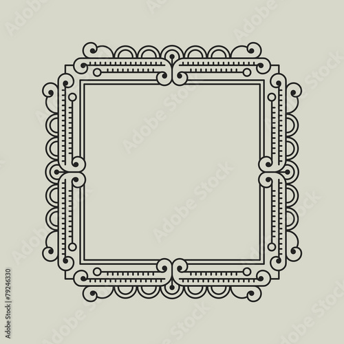 Floral Geometric Frame