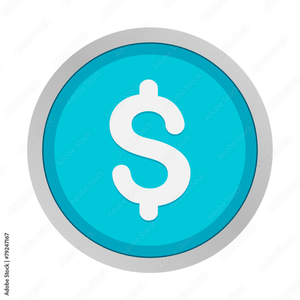 Flat App Button Flat App Button