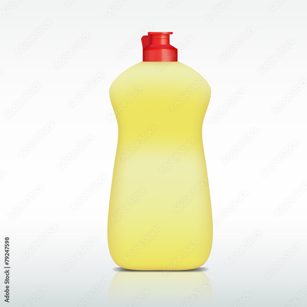 plastic bottle of detergent plastic bottle of detergent