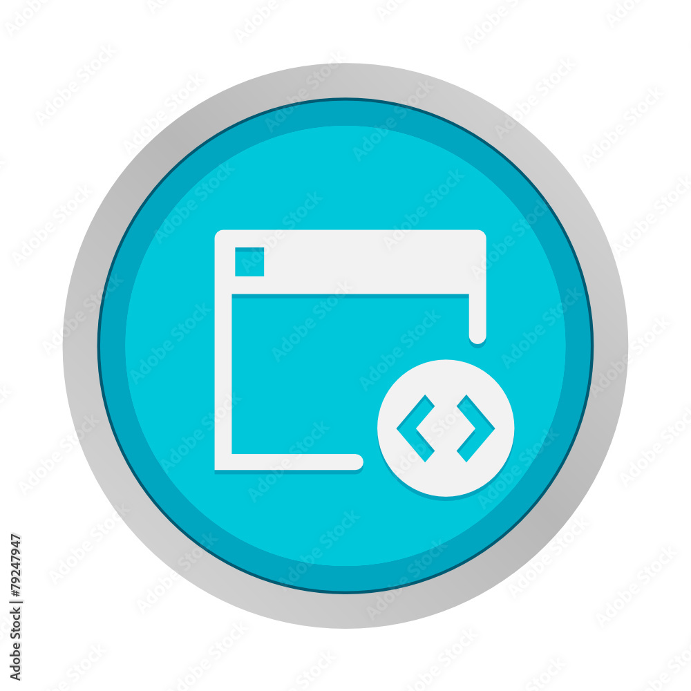 Flat App Button Flat App Button
