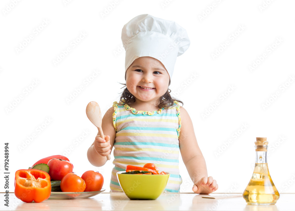 kid girl preparing healthy food kid girl preparing healthy food