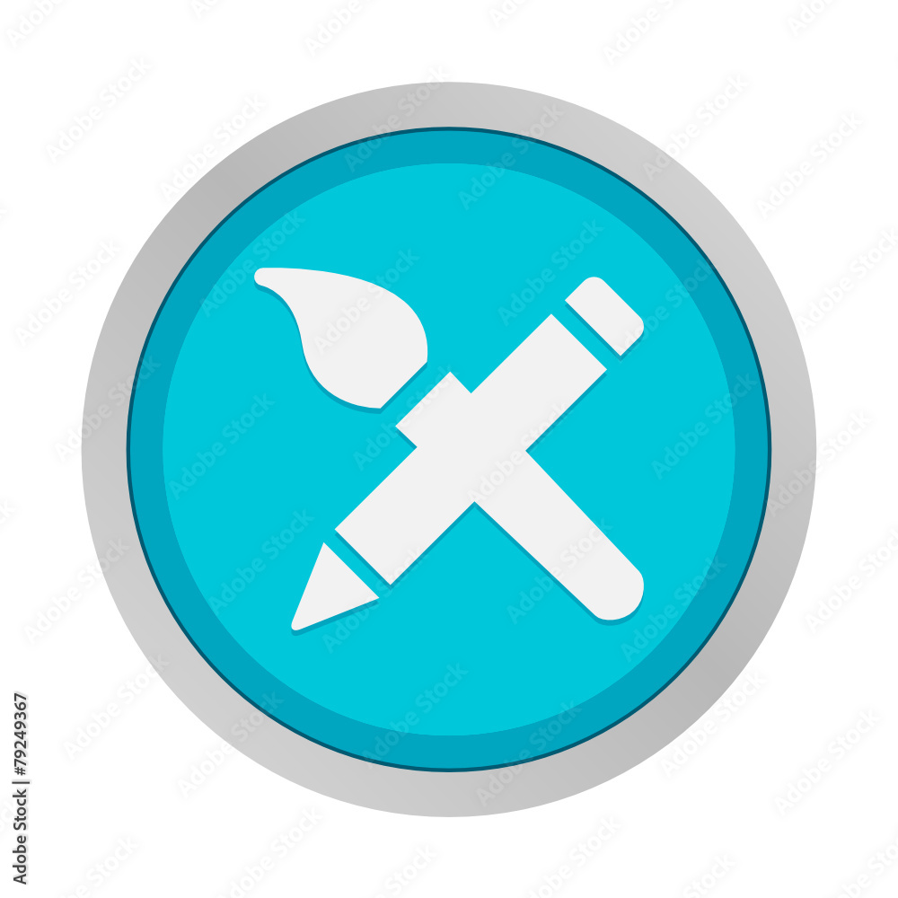 Obraz premium Flat App Button