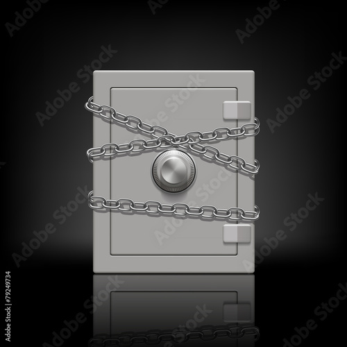 safe wrapped metal chain