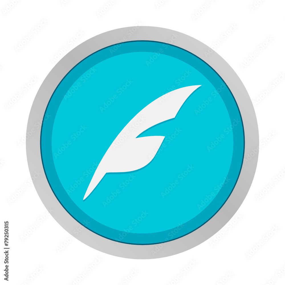 Flat App Button Flat App Button