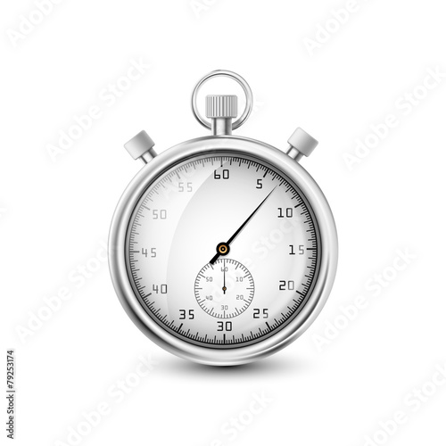 vector stopwatch on white background