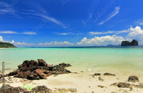 Paradise beach in kohngai island at trang Thailand