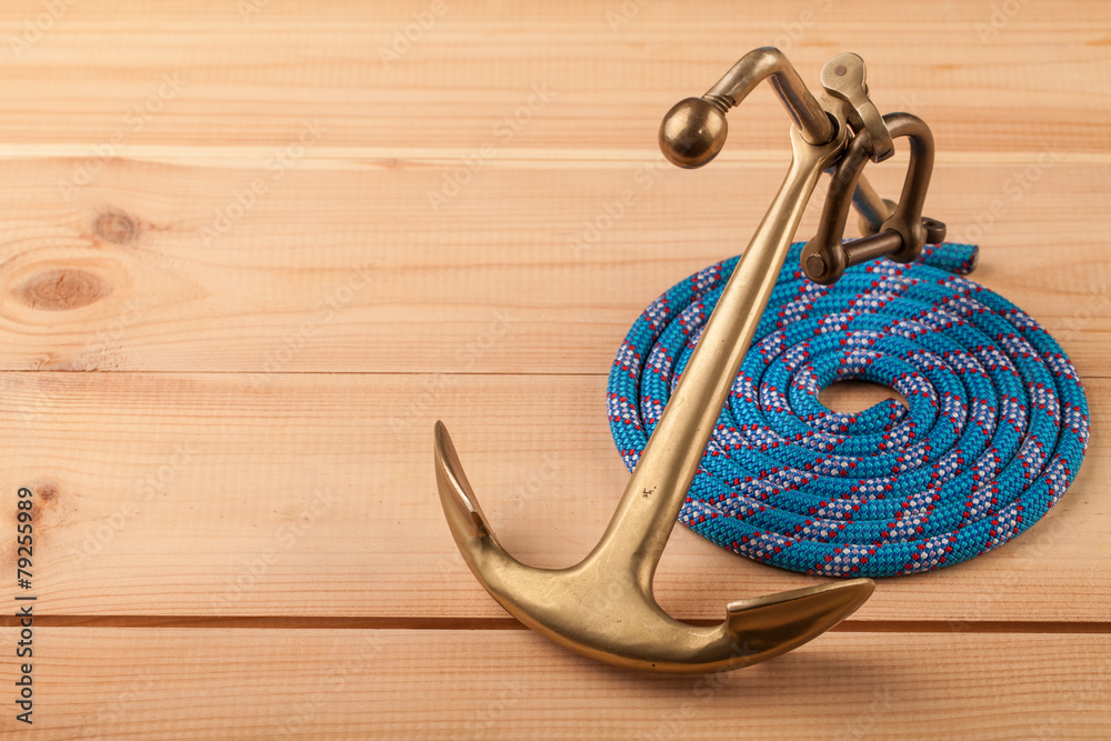 Obraz premium maritime adventure old anchor