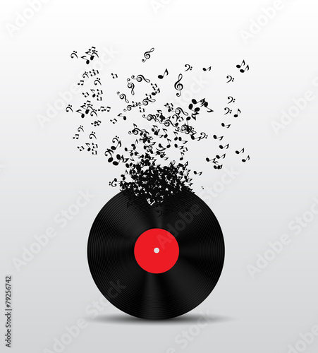 Abstract Music Background Vector Illustration for Your Design