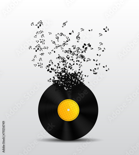 Abstract Music Background Vector Illustration for Your Design