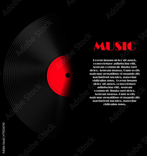 Abstract Music Background Vector Illustration for Your Design