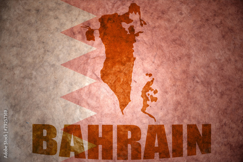 bahrain vintage map