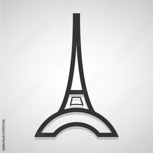 Eiffel Tower icon great for any use. Vector EPS10.