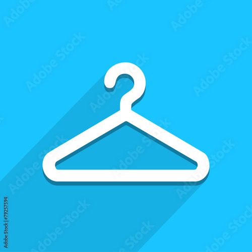 clothes hanger icon great for any use. Vector EPS10.