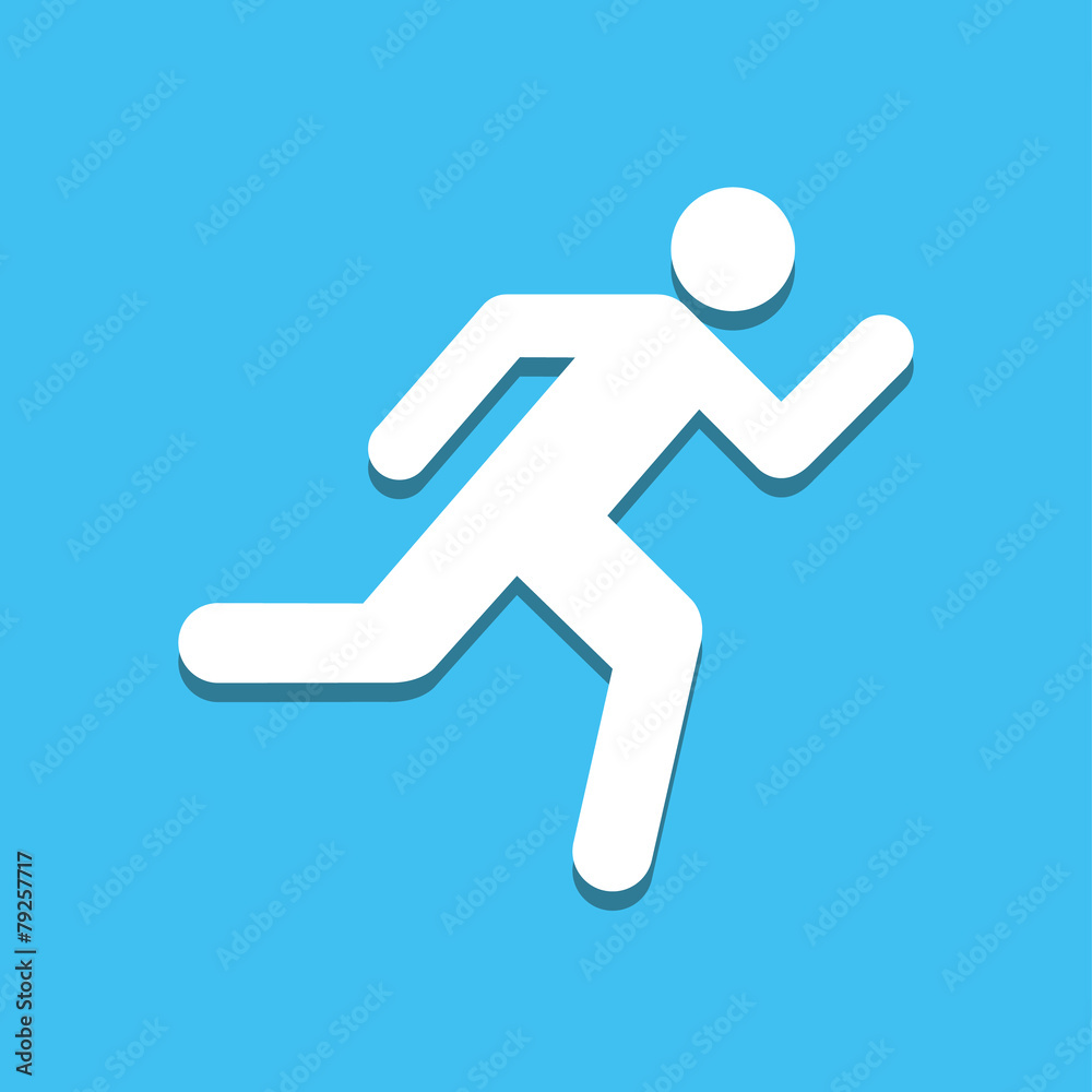 Run icon great for any use. Vector EPS10. Run icon great for any use. Vector EPS10.