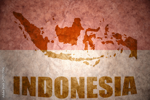 Indonesia vintage map