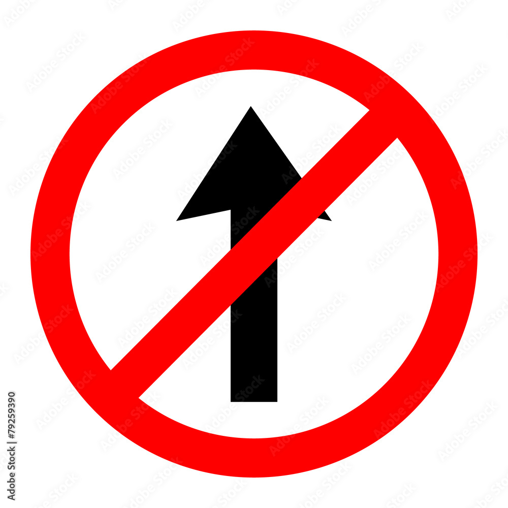 Do not go straight icon great for any use. Vector EPS10. Do not go straight icon great for any use. Vector EPS10.