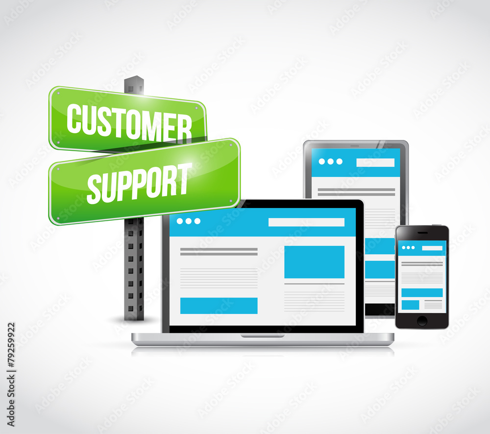 customer support technology illustration design customer support technology illustration design