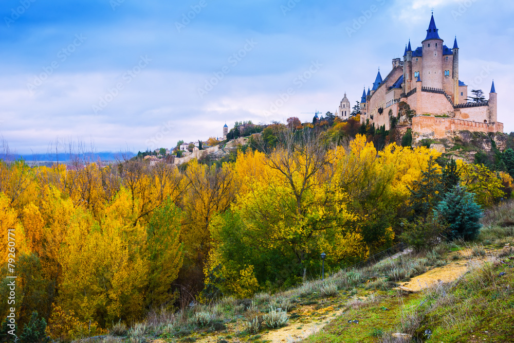  Castle of Segovia in  Spain