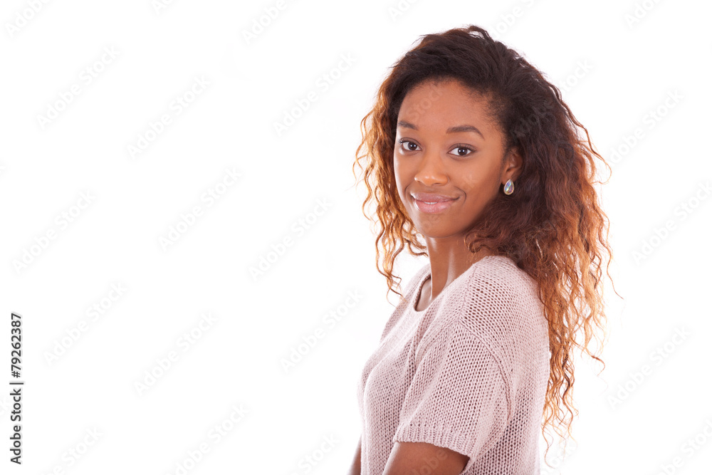 Happy young african american isolated on white background - Blac Happy young african american isolated on white background - Blac