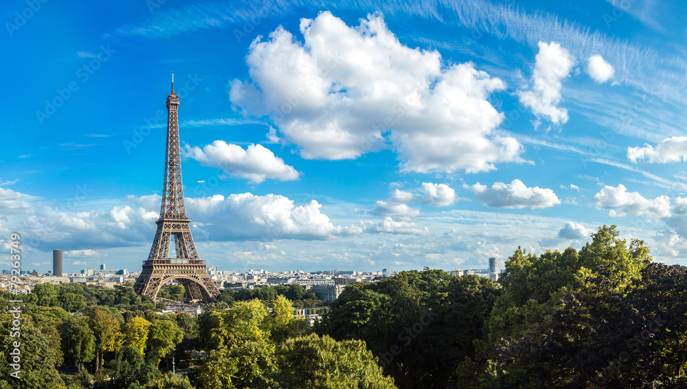 Naklejka premium Eiffel Tower in Paris, France