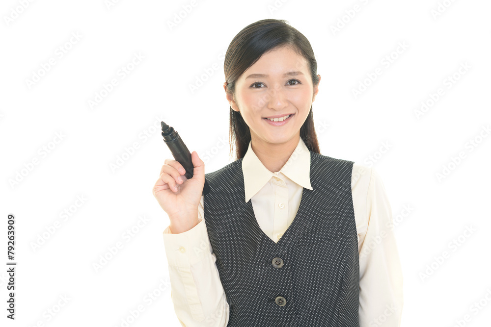 笑顔のOL 笑顔のOL