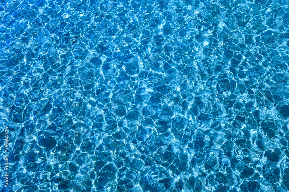 ripple refection of blue water surface