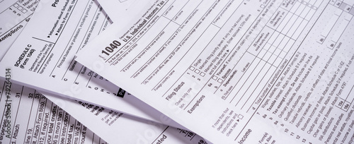 United States Tax forms photo