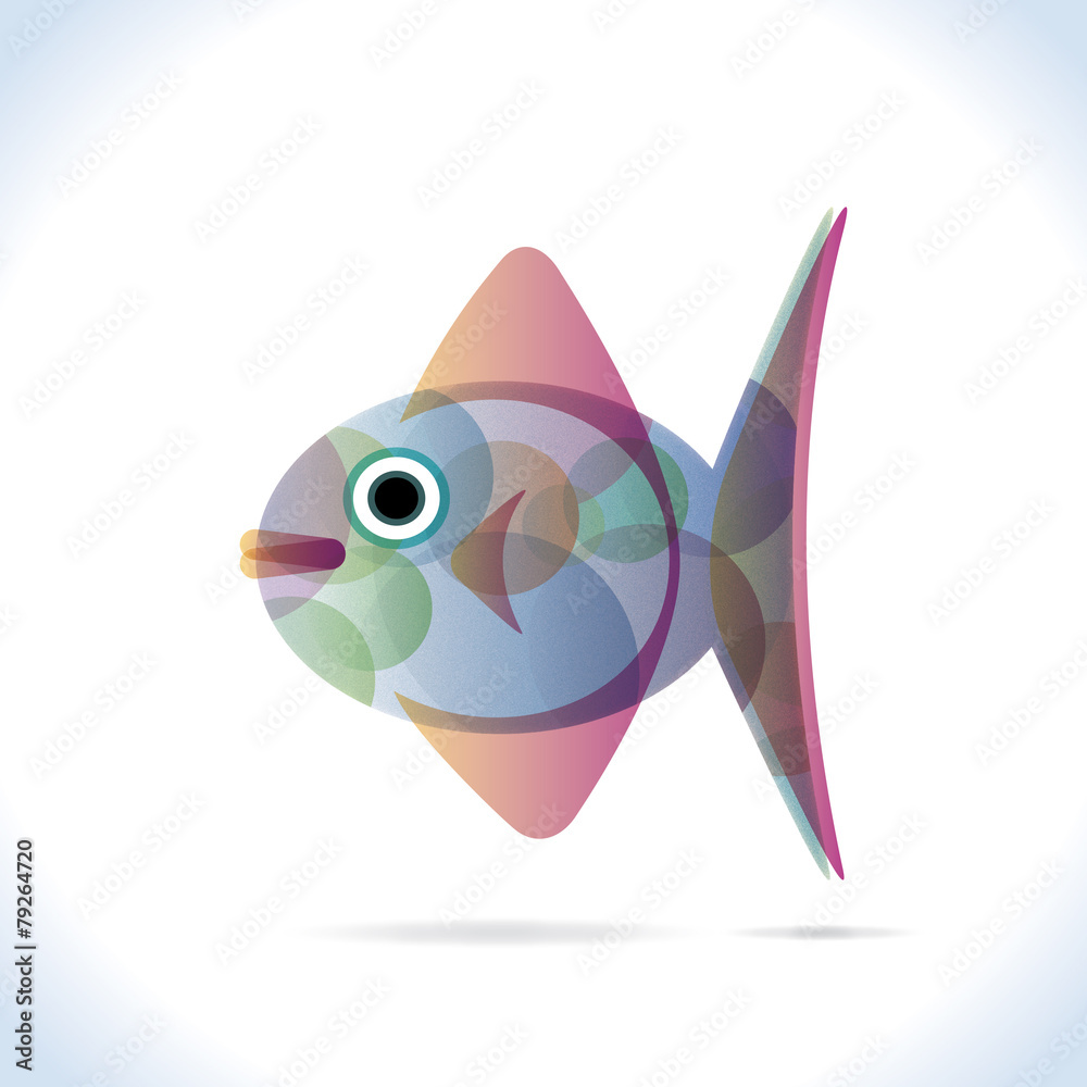 Obraz premium Fish, fish logo, illustration