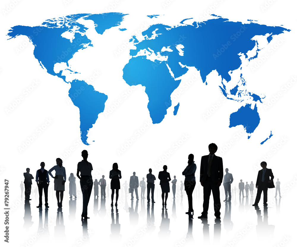 Global Business People Discussion Cityscape Concept Global Business People Discussion Cityscape Concept