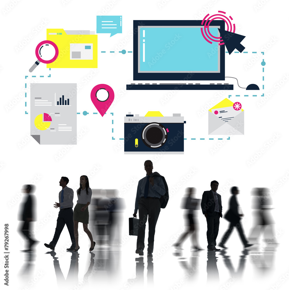 Technology Media Social Network Connection Concept Technology Media Social Network Connection Concept