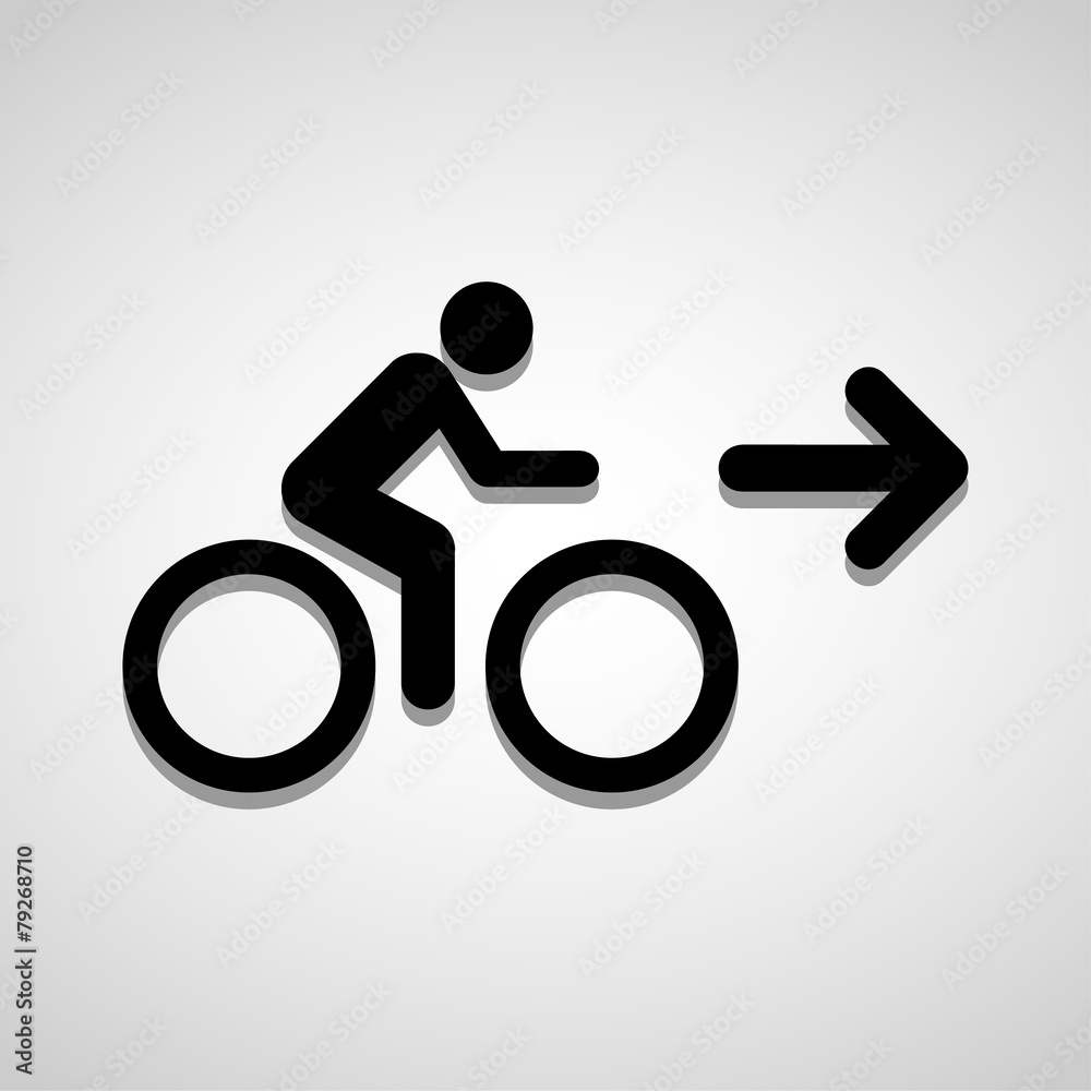 Bicycle sign icon great for any use. Vector EPS10. Bicycle sign icon great for any use. Vector EPS10.