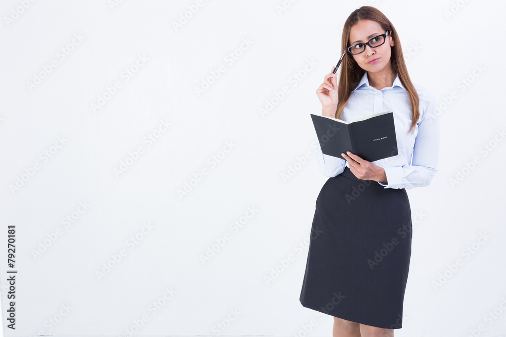 コピースペース ハーフ女性のOL コピースペース ハーフ女性のOL