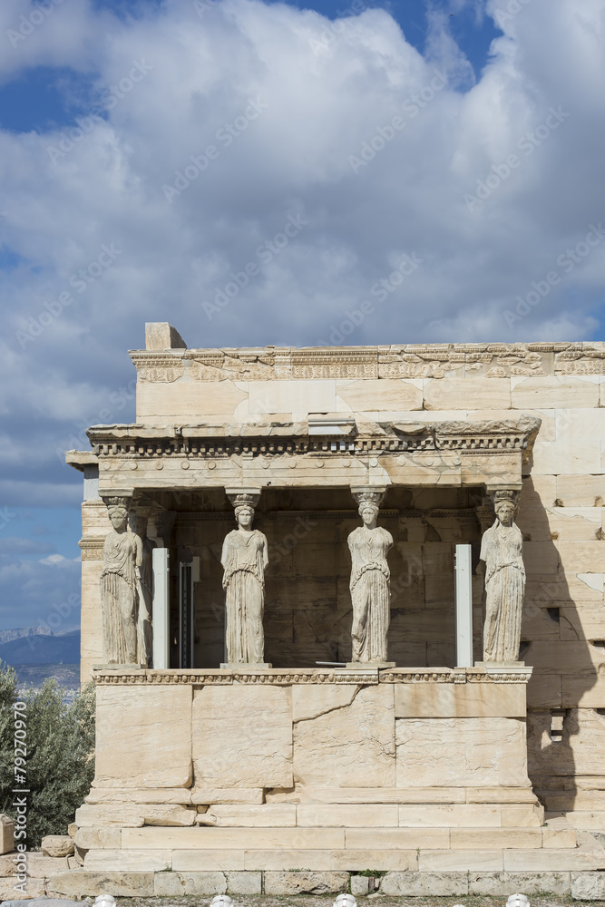 The Caryatids Porch of the Erechtheion,Athens, Greece