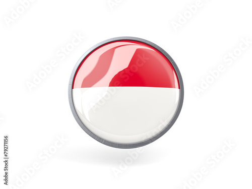 Free Download Round icon with flag of indonesia - GFXLoad