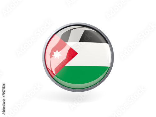 Round icon with flag of jordan Free Download Round icon with flag of jordan - GFXLoad