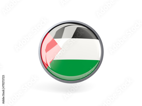 Free Download Round icon with flag of palestinian territory - GFXLoad