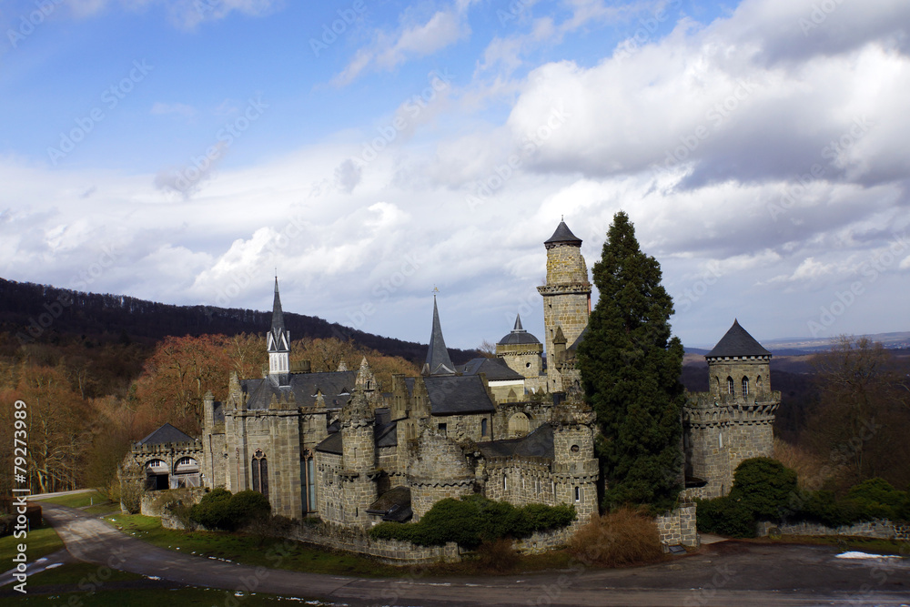 Obraz premium Löwenburg im Weltkulturerbe Bergpark Wilhelmshöhe